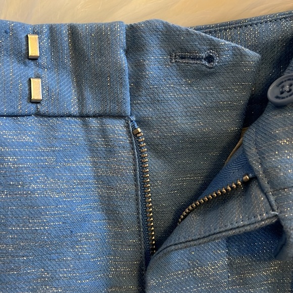 NWT ZADIG & Voltaire Please Lin Sparkle Linen-Blend Short In Azur Size 36(M) - Picture 12 of 15